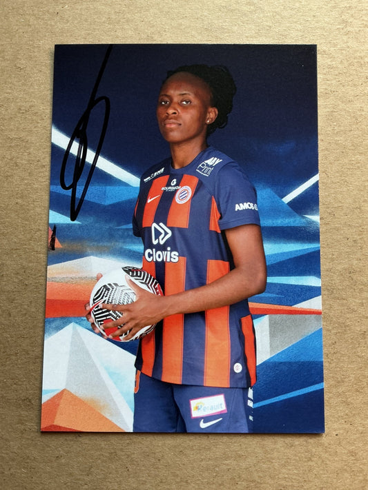 Esther Mbakem-Niaro, France 🇫🇷 Montpellier HSC 2023/24 hand signed - Autographs-World