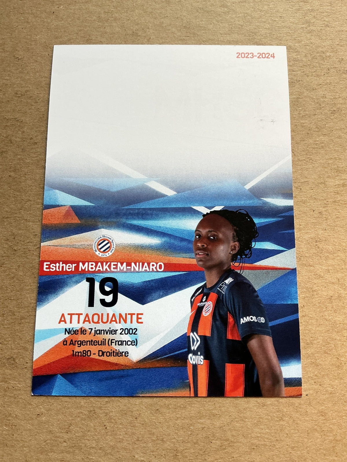Esther Mbakem-Niaro, France 🇫🇷 Montpellier HSC 2023/24 hand signed - Autographs-World
