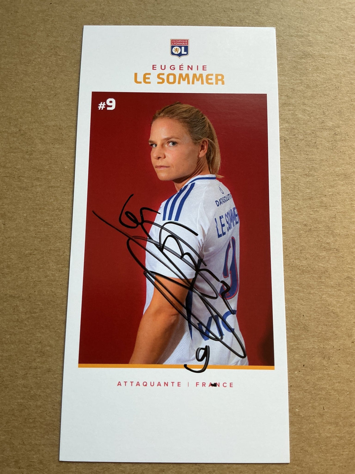 Eugenie Le Sommer, France 🇫🇷 Olympique Lyon 2024/25 hand signed - Autographs-World