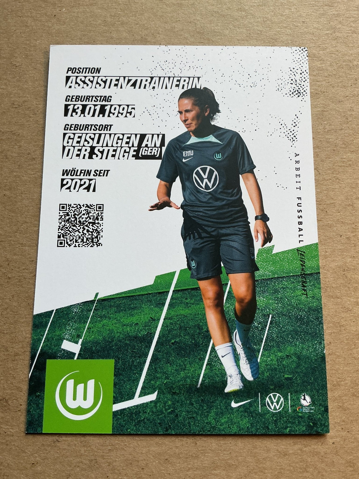 Eva-Maria Virsinger, Germany 🇩🇪 VfL Wolfsburg 2023/24 hand signed - Autographs-World