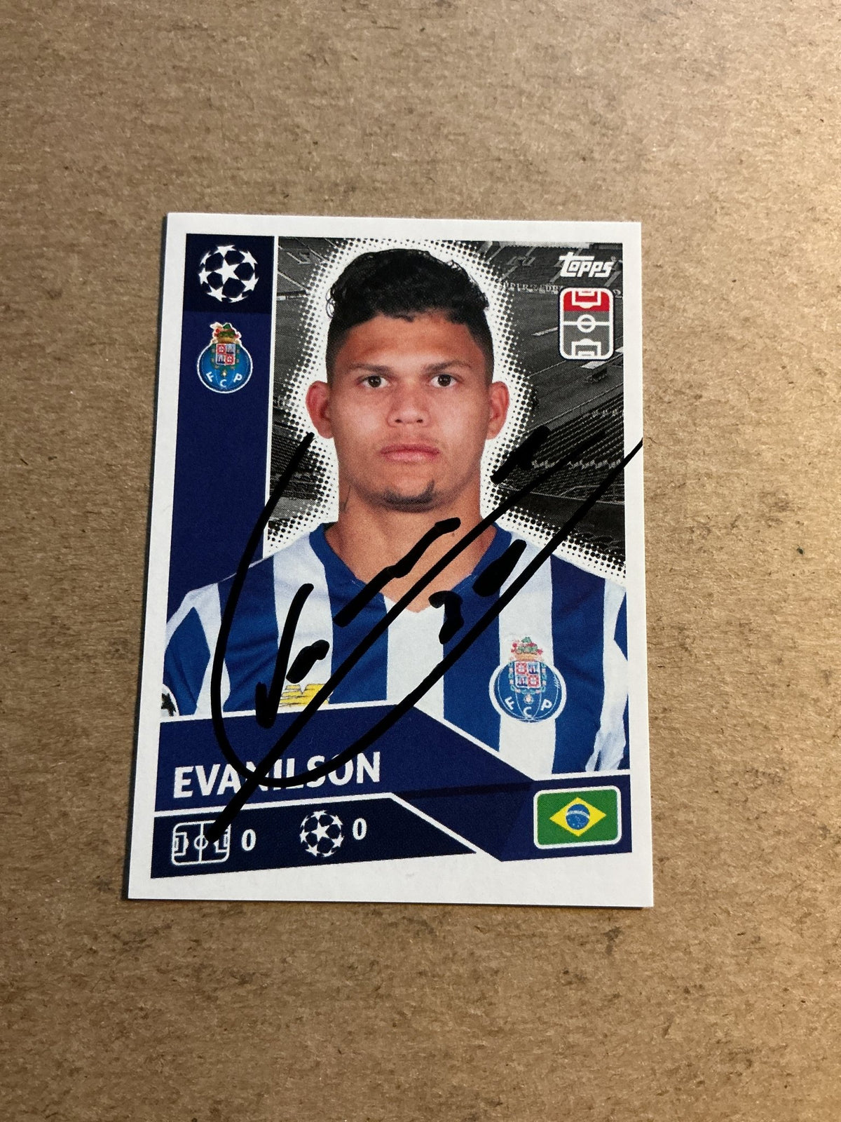 Evanilson, Brazil 🇧🇷 FC Porto 2020/21 Topps hand signed - Autographs-World