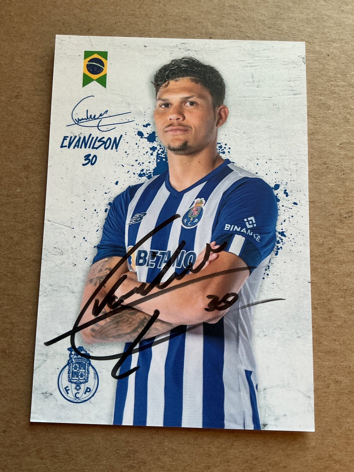 Evanilson, Brazil 🇧🇷 FC Porto 2022/23 hand signed - Autographs-World