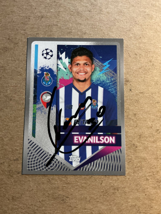 Evanilson, Brazil 🇧🇷 FC Porto 2022/23 Topps hand signed - Autographs-World