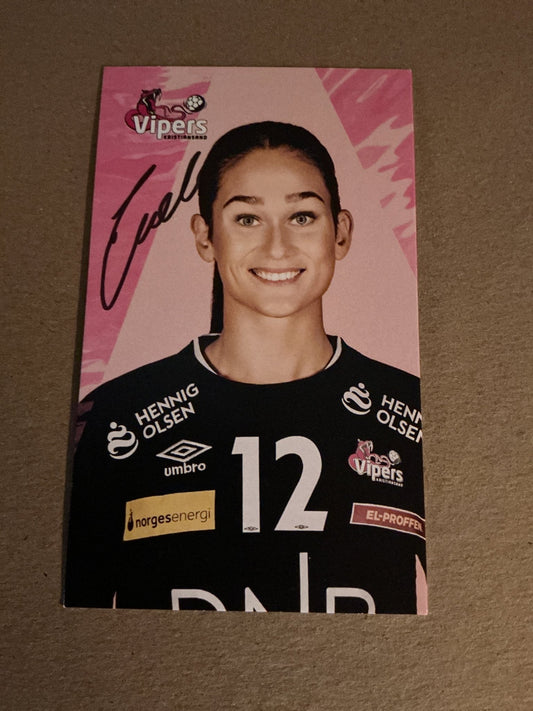 Evelina Eriksson, Sweden 🇸🇪 Handball Vipers 2021/22 hand signed - Autographs-World