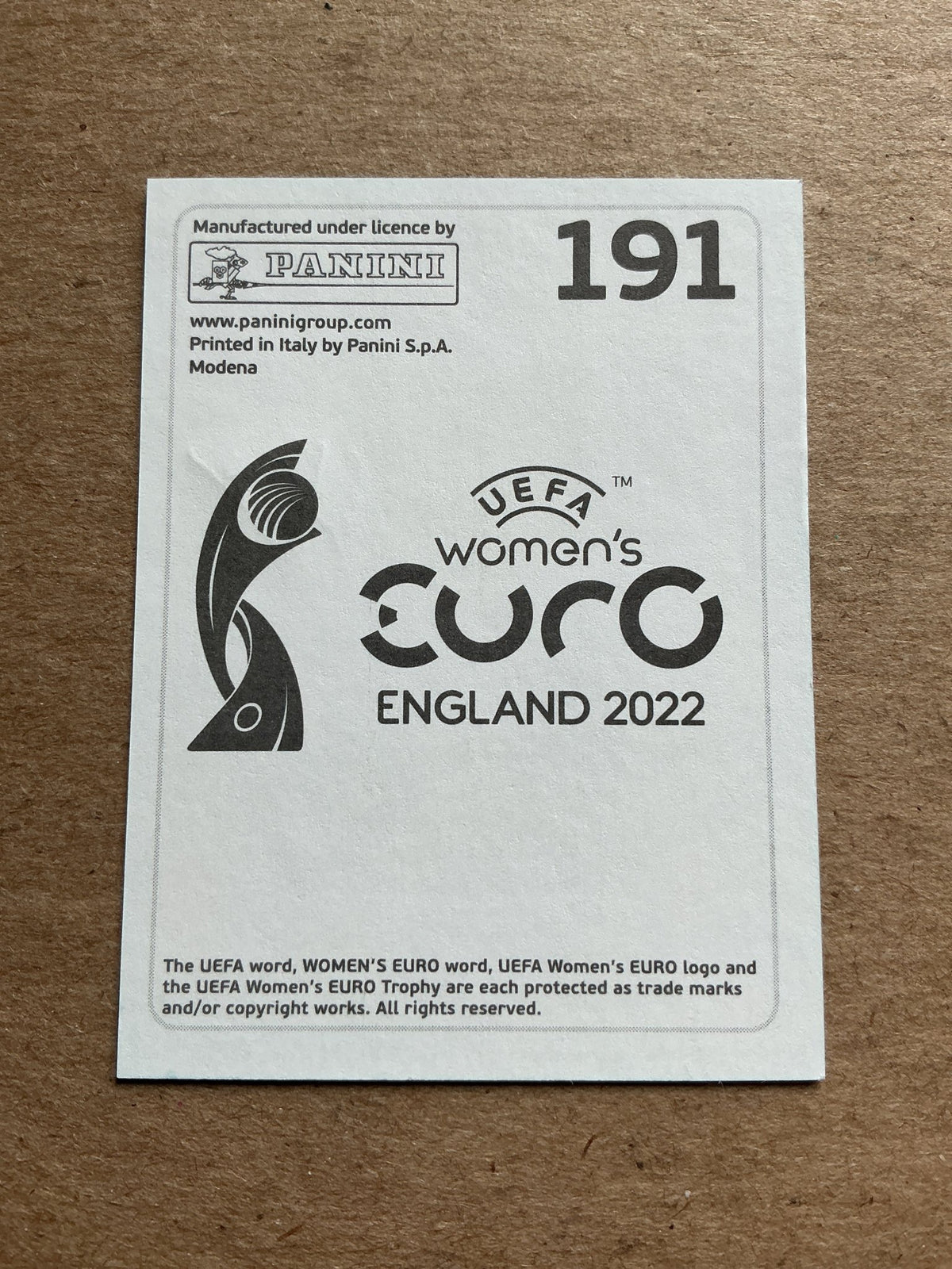 Evelina Summanen, Finland 🇫🇮 UEFA Women’s Euro Cup 2022 Panini hand signed - Autographs-World