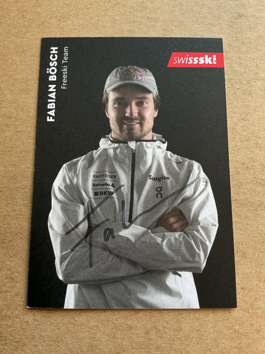 Fabian Bösch, Switzerland 🇨🇭 Freestyle Winter 2023/24 hand signed - Autographs-World