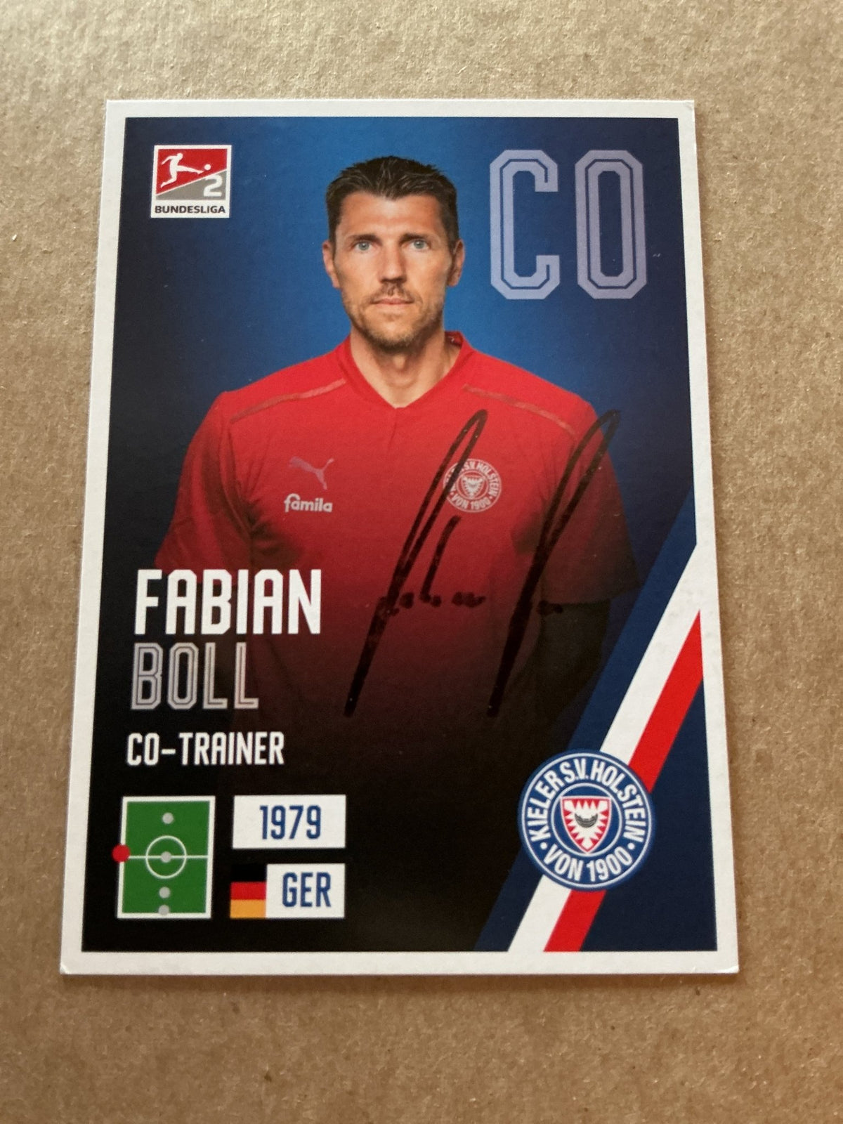 Fabian Boll, Germany 🇩🇪 Holstein Kiel 2021/22 hand signed - Autographs-World