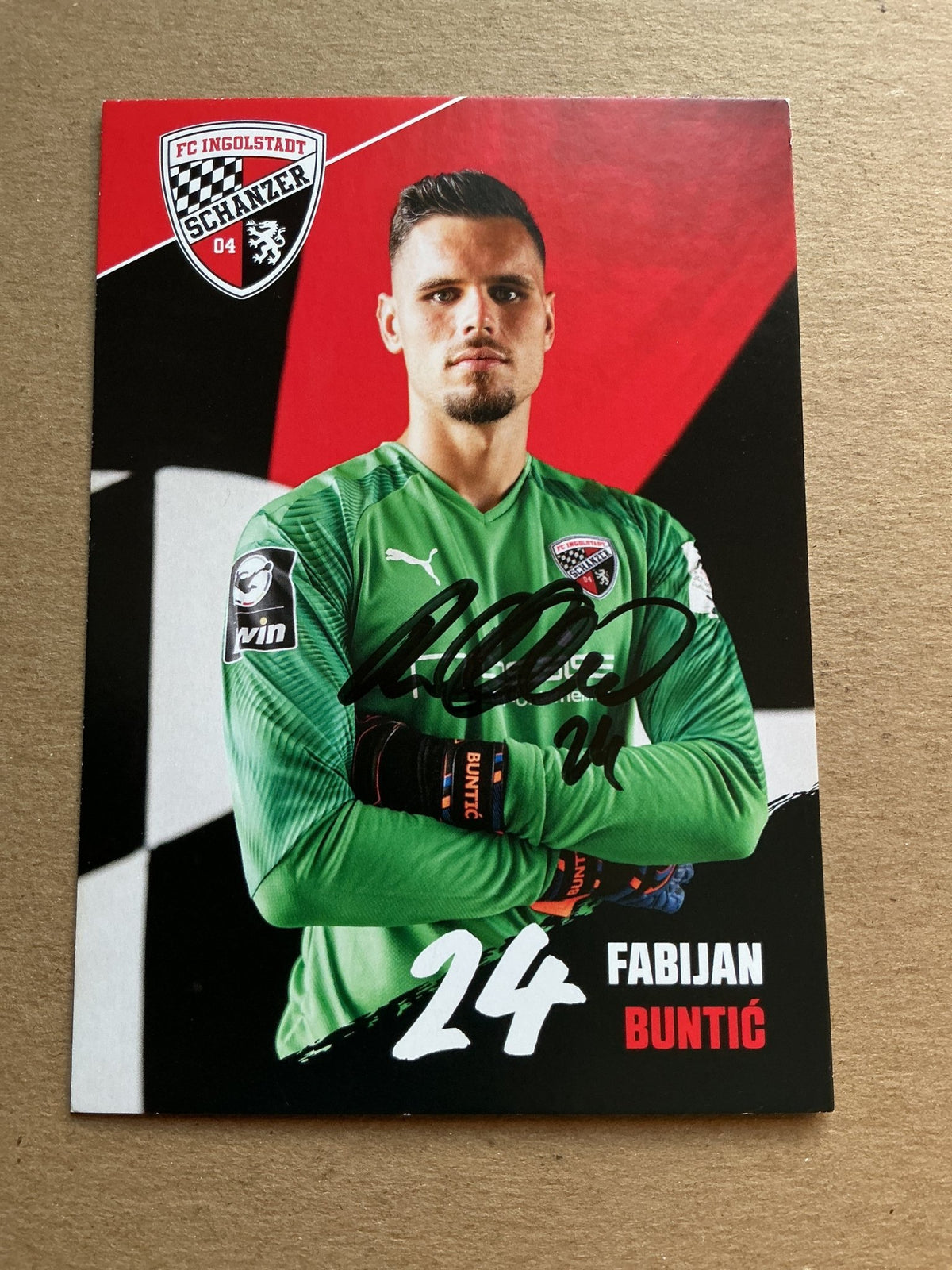 Fabian Buntić, Croatia 🇭🇷 FC Ingolstadt 04 2020/21 hand signed - Autographs-World