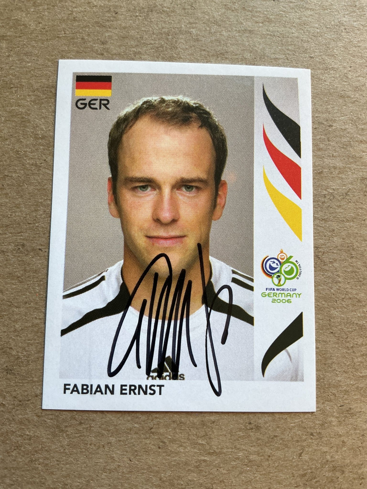 Fabian Ernst, Germany 🇩🇪 FIFA World Cup 2006 Panini hand signed - Autographs-World