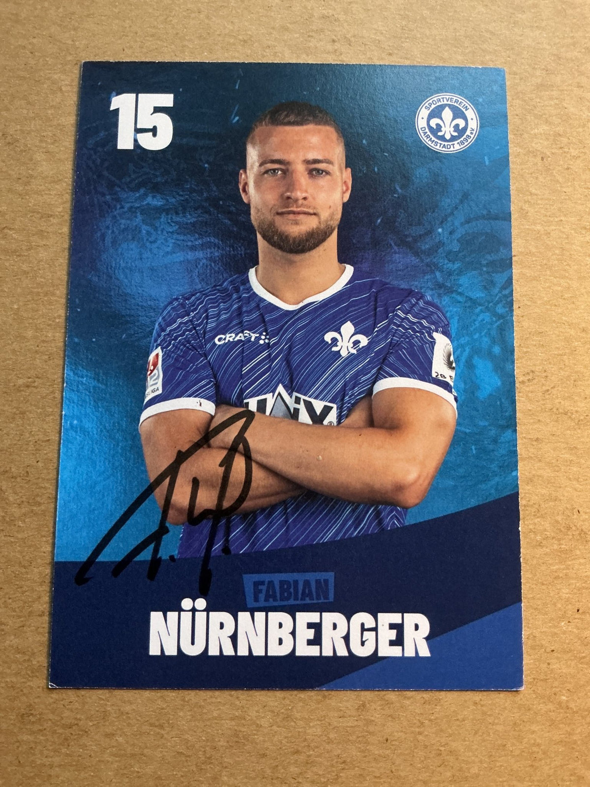 Fabian Nürnberger, Bulgaria 🇧🇬 SV Darmstadt 98 2023/24 hand signed - Autographs-World