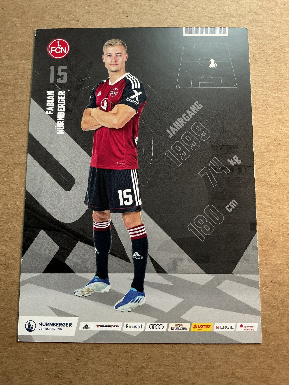 Fabian Nürnberger, Germany 🇩🇪 1.FC Nürnberg 2022/23 hand signed - Autographs-World