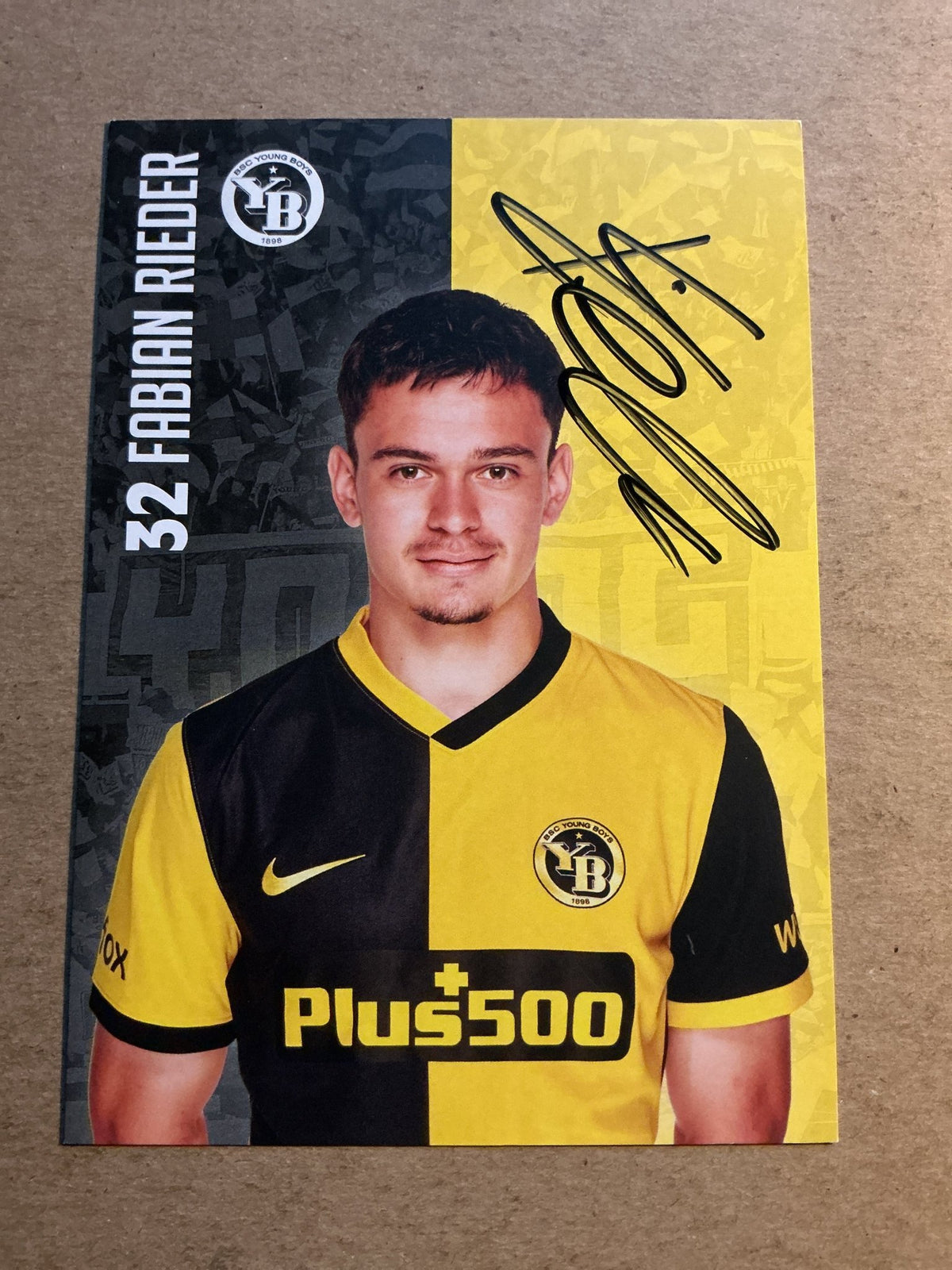 Fabian Rieder, Switzerland 🇨🇭 BSC Young Boys 2021/22 hand signed - Autographs-World