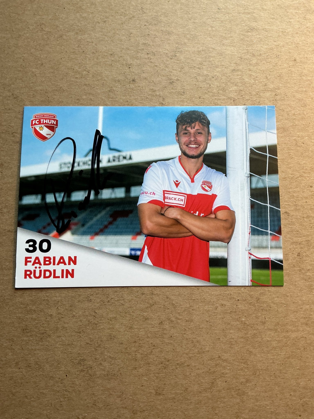Fabian Rüdlin, Germany 🇩🇪 FC Thun 2020/21 hand signed - Autographs-World