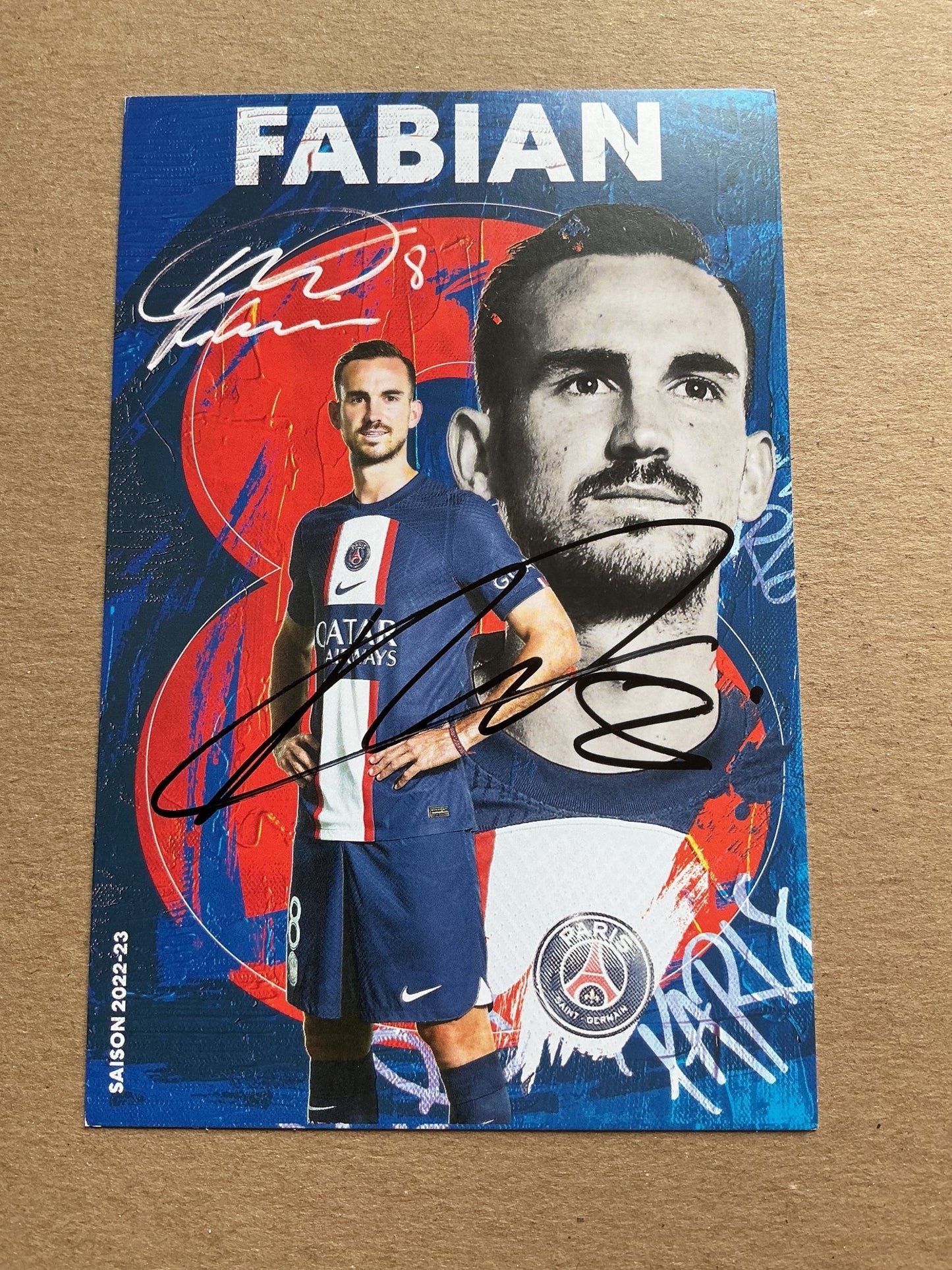 Fabián Ruiz, Spain 🇪🇸 Paris Saint-Germain 2022/23 hand signed - Autographs-World