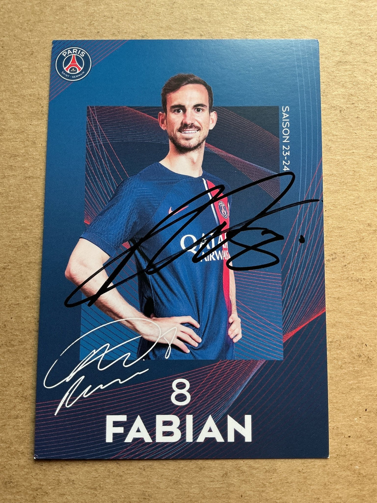 Fabián Ruiz, Spain 🇪🇸 Paris Saint-Germain 2023/24 hand signed - Autographs-World