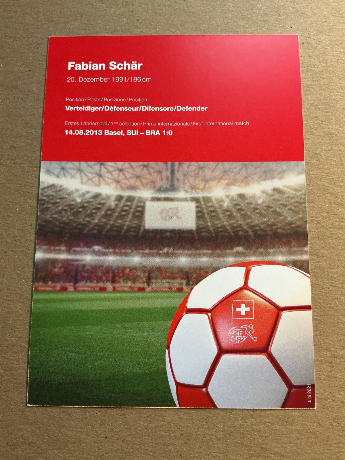 Fabian Schär, Switzerland 🇨🇭 2021 hand signed - Autographs-World
