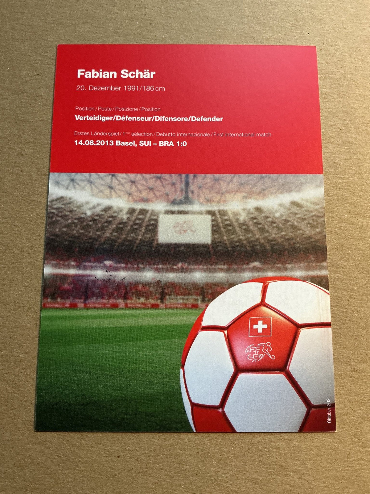 Fabian Schär, Switzerland 🇨🇭 2021 hand signed - Autographs-World