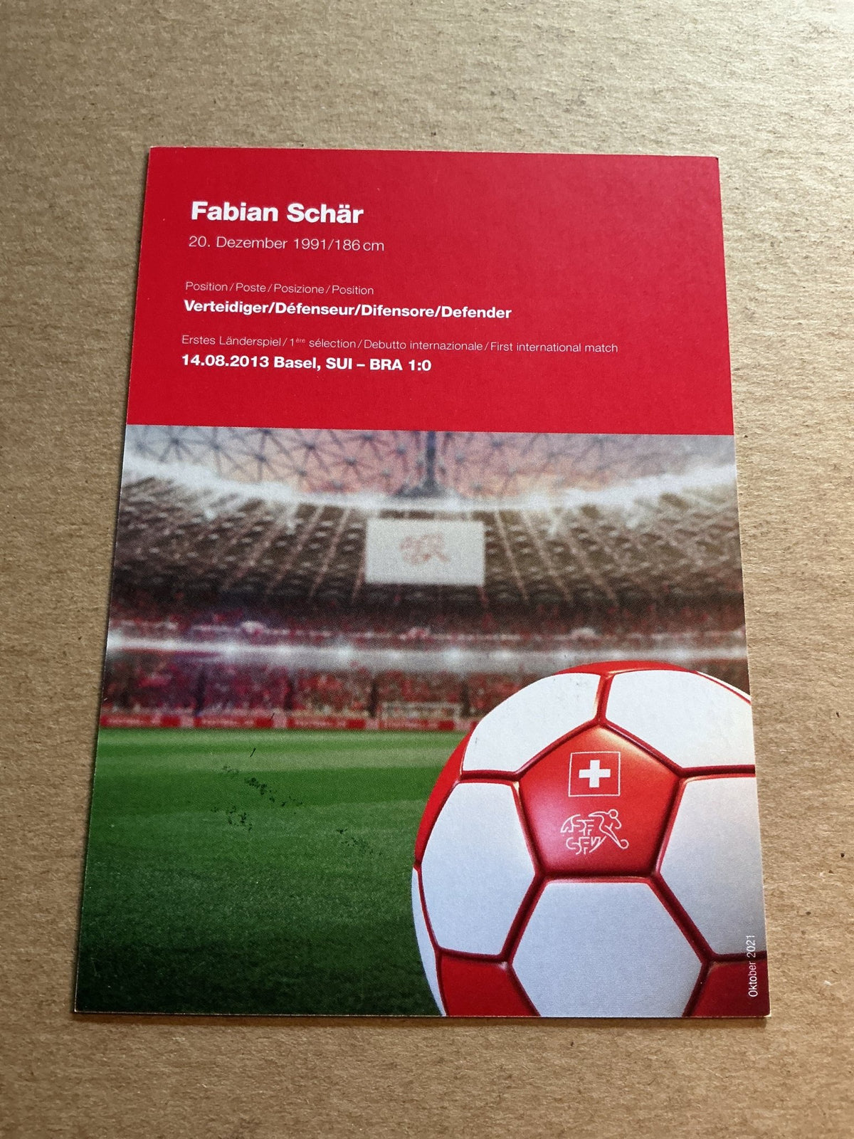 Fabian Schär, Switzerland 🇨🇭 FIFA World Cup 2022 hand signed - Autographs-World