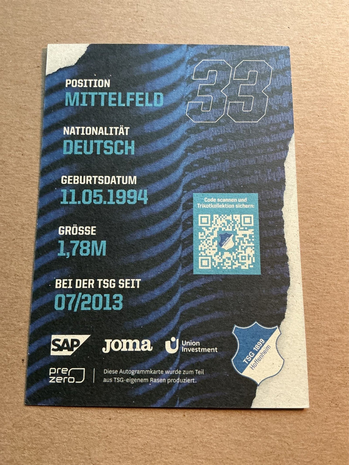 Fabienne Dongus, Germany 🇩🇪 TSG 1899 Hoffenheim 2021/22 hand signed - Autographs-World