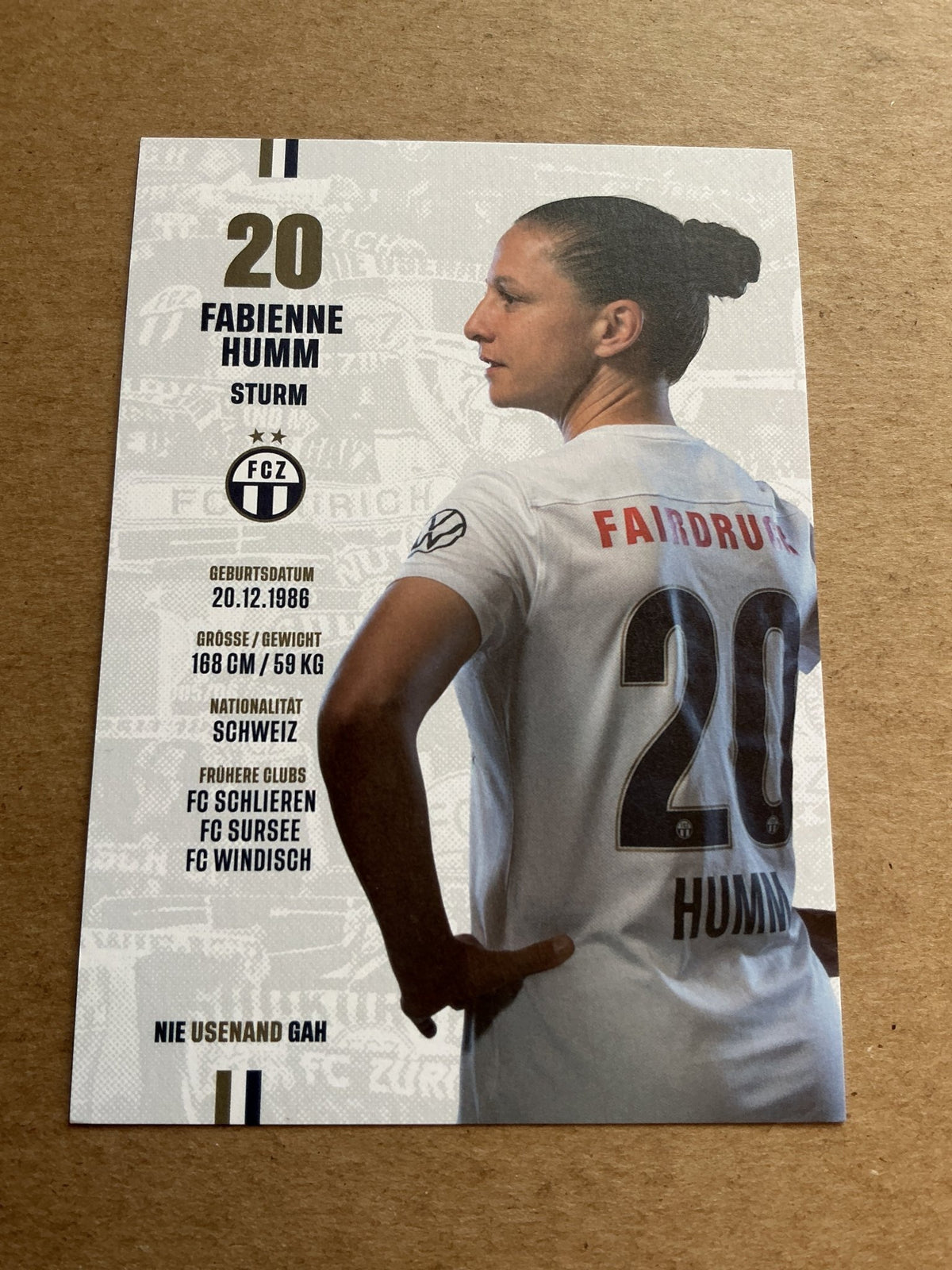 Fabienne Humm, Switzerland 🇨🇭 FC Zürich 2023/24 hand signed - Autographs-World