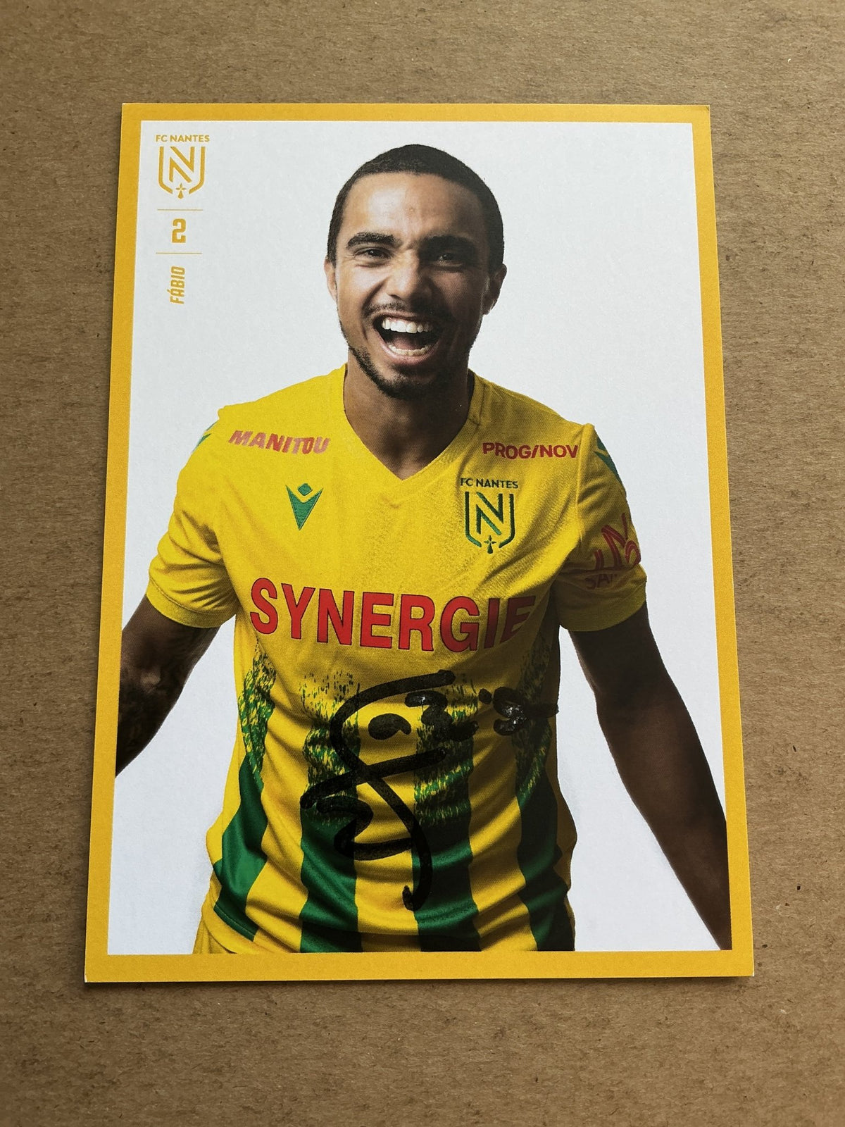 Fábio, Brazil 🇧🇷 FC Nantes 2020/21 hand signed - Autographs-World