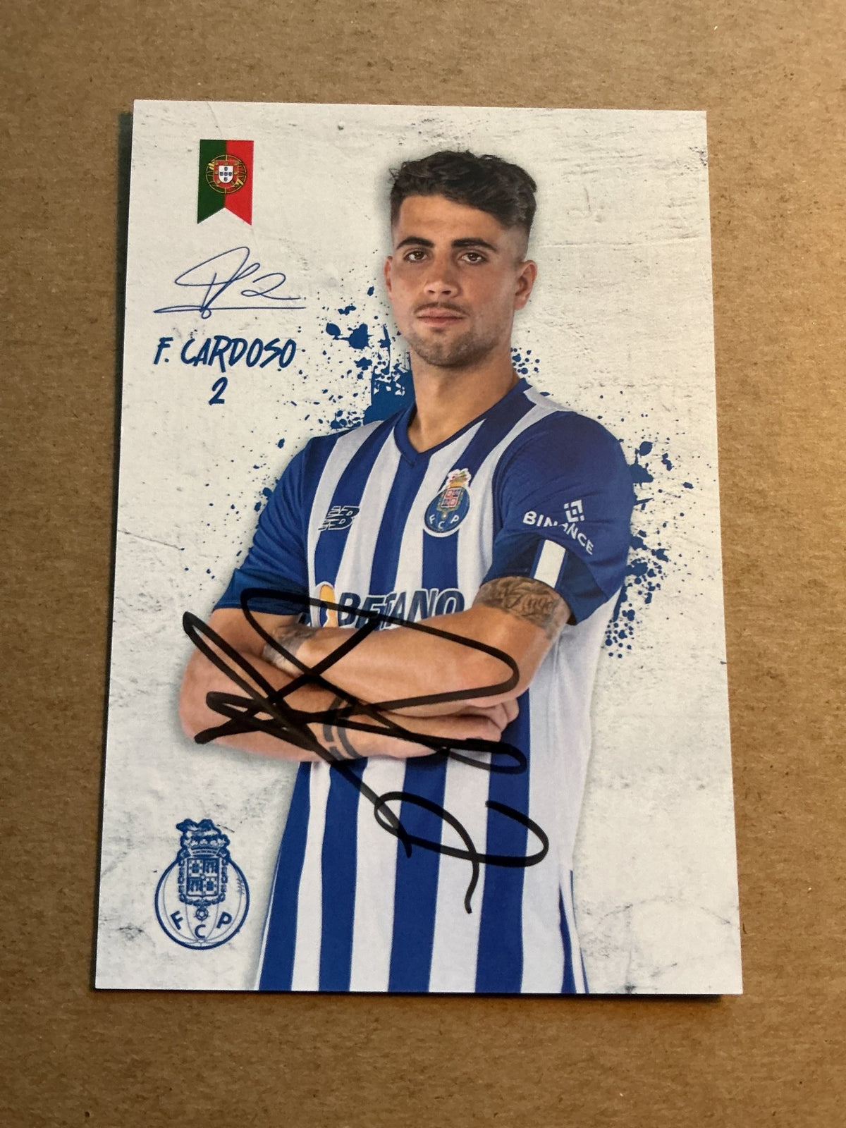 Fabio Cardoso, Portugal 🇵🇹 FC Porto 2022/23 hand signed - Autographs-World