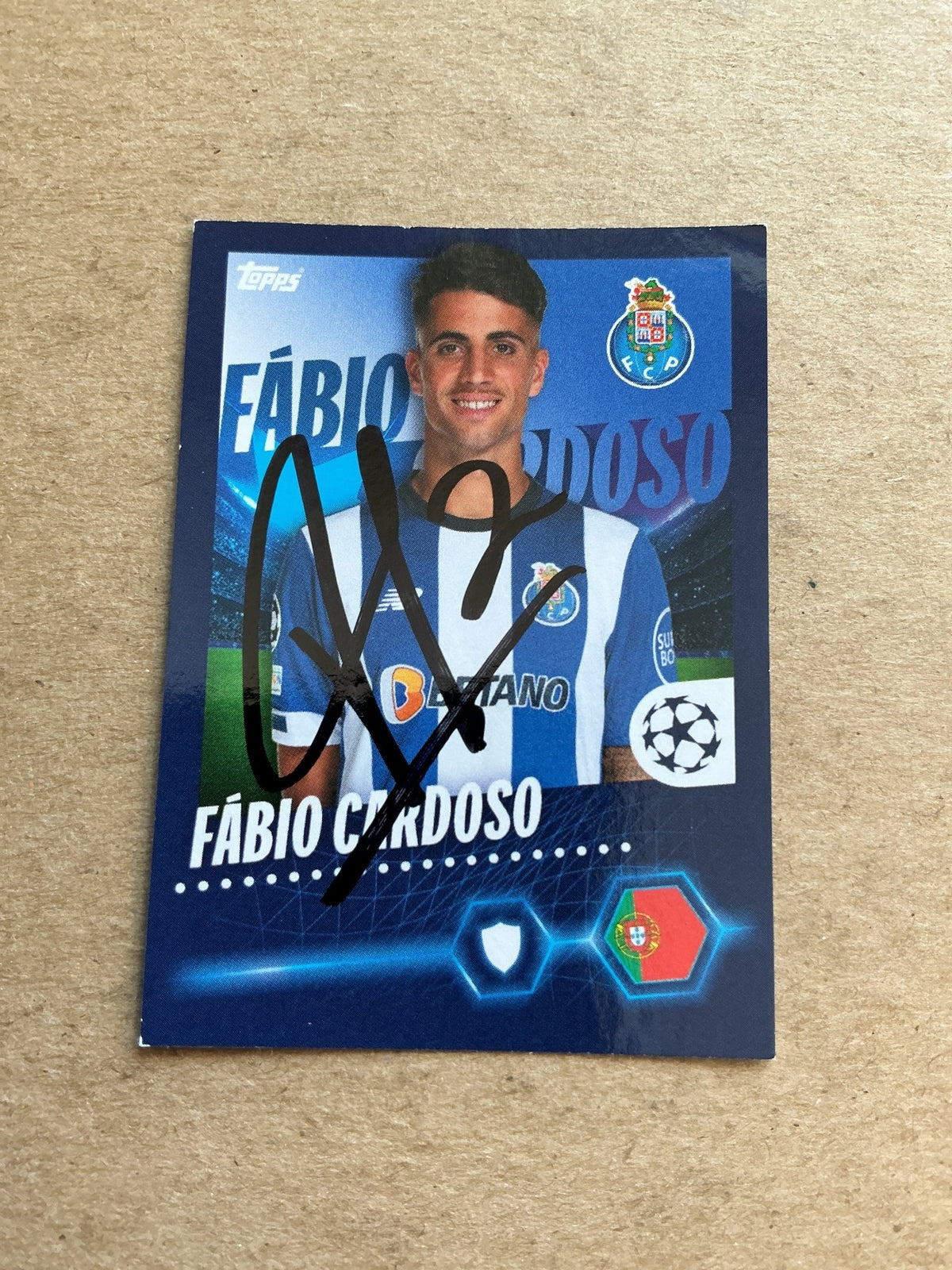 Fabio Cardoso, Portugal 🇵🇹 FC Porto 2023/24 Topps hand signed - Autographs-World