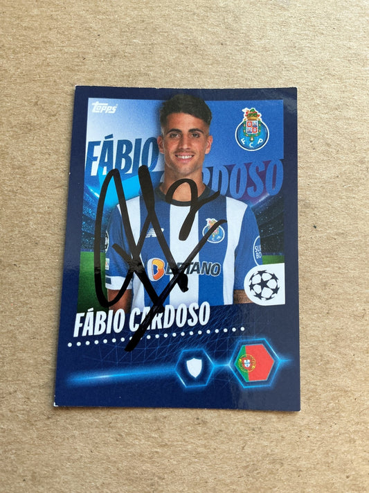 Fabio Cardoso, Portugal 🇵🇹 FC Porto 2023/24 Topps hand signed - Autographs-World