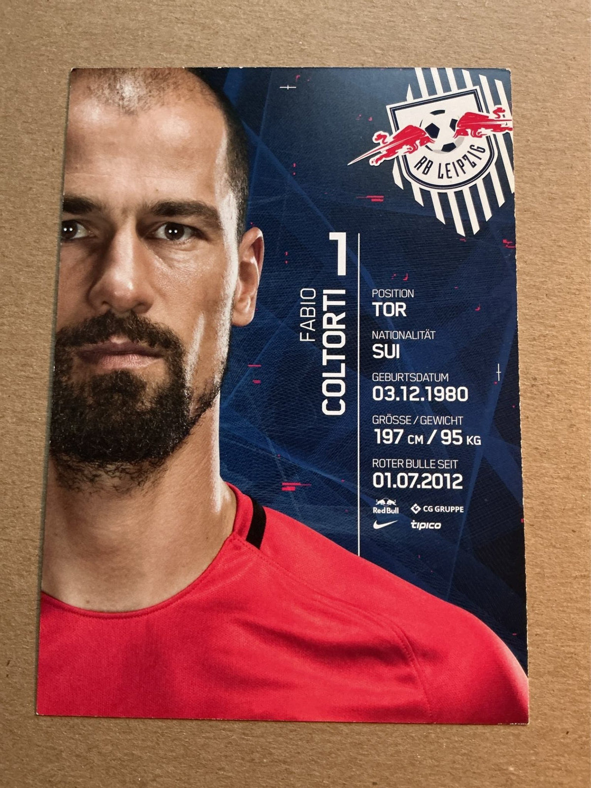 Fabio Coltorti, Switzerland 🇨🇭 RB Leipzig 2017/18 hand signed - Autographs-World