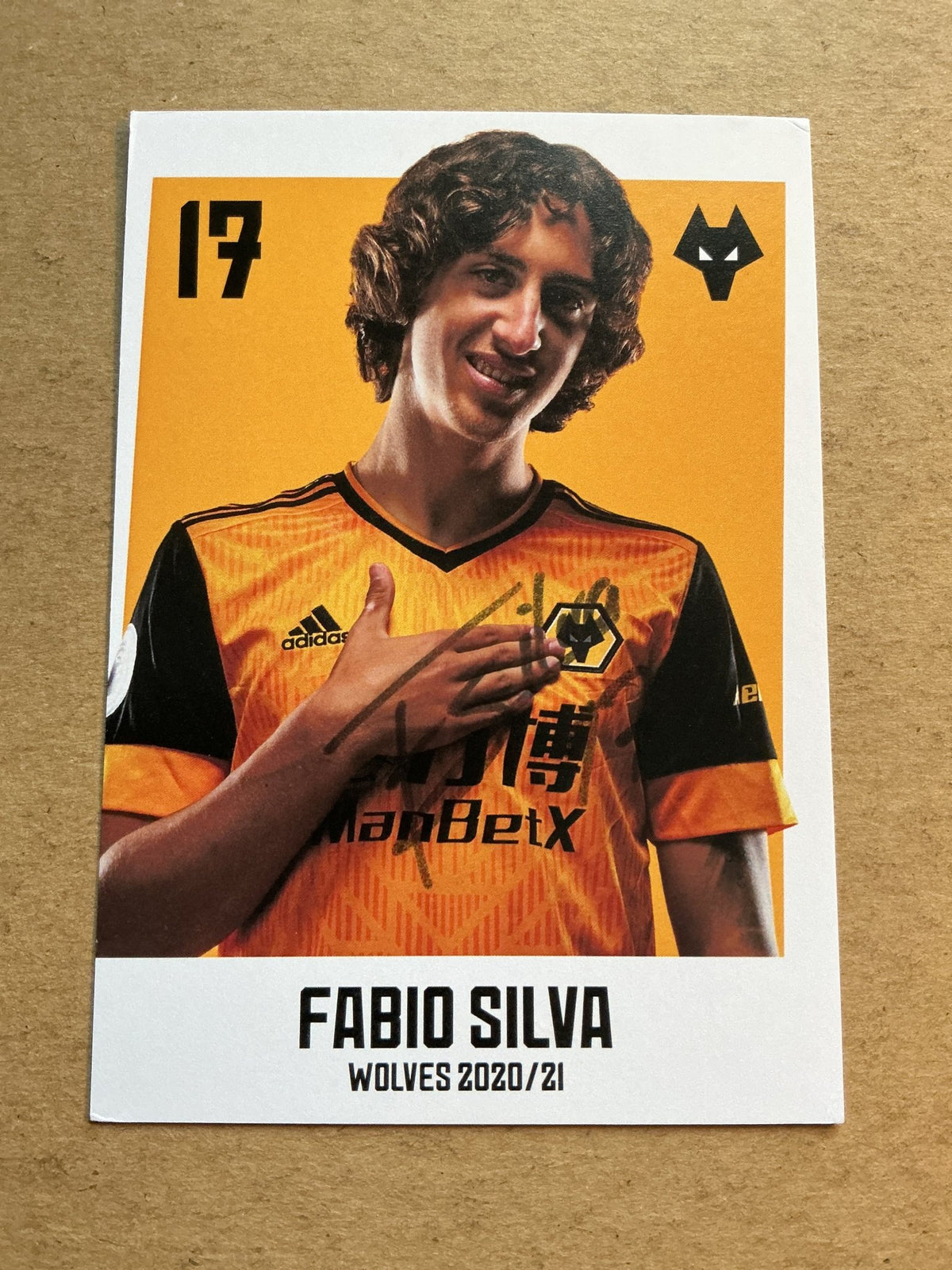 Fábio Silva, Portugal 🇵🇹 Wolverhampton Wanderers 2020/21 hand signed - Autographs-World