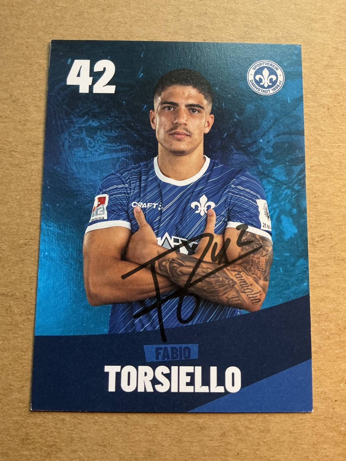 Fabio Torsiello, Germany 🇩🇪 SV Darmstadt 98 2023/24 hand signed - Autographs-World