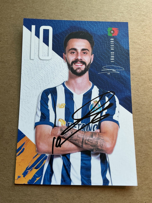 Fabio Vieira, Portugal 🇵🇹 FC Porto 2024/25 hand signed - Autographs-World