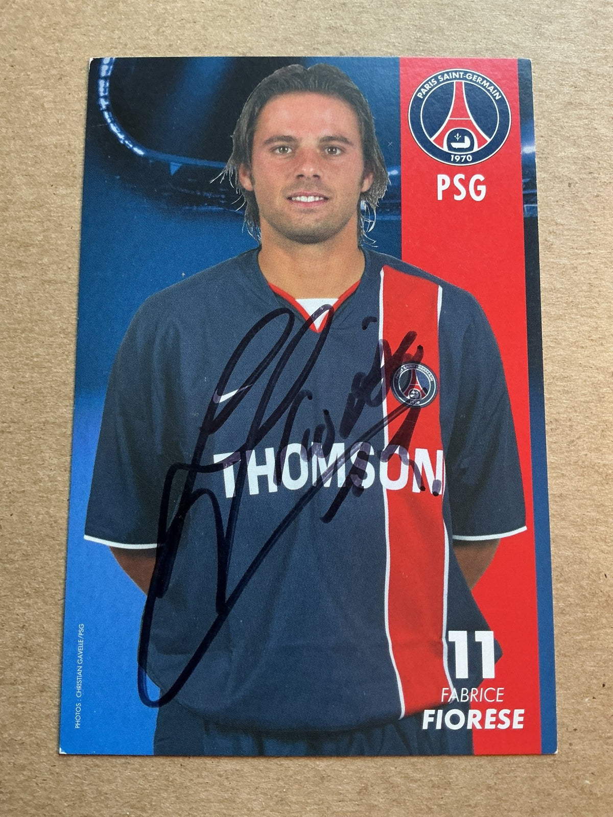 Fabrice Fiorese, France 🇫🇷 Paris Saint-Germain 2003/04 hand signed - Autographs-World