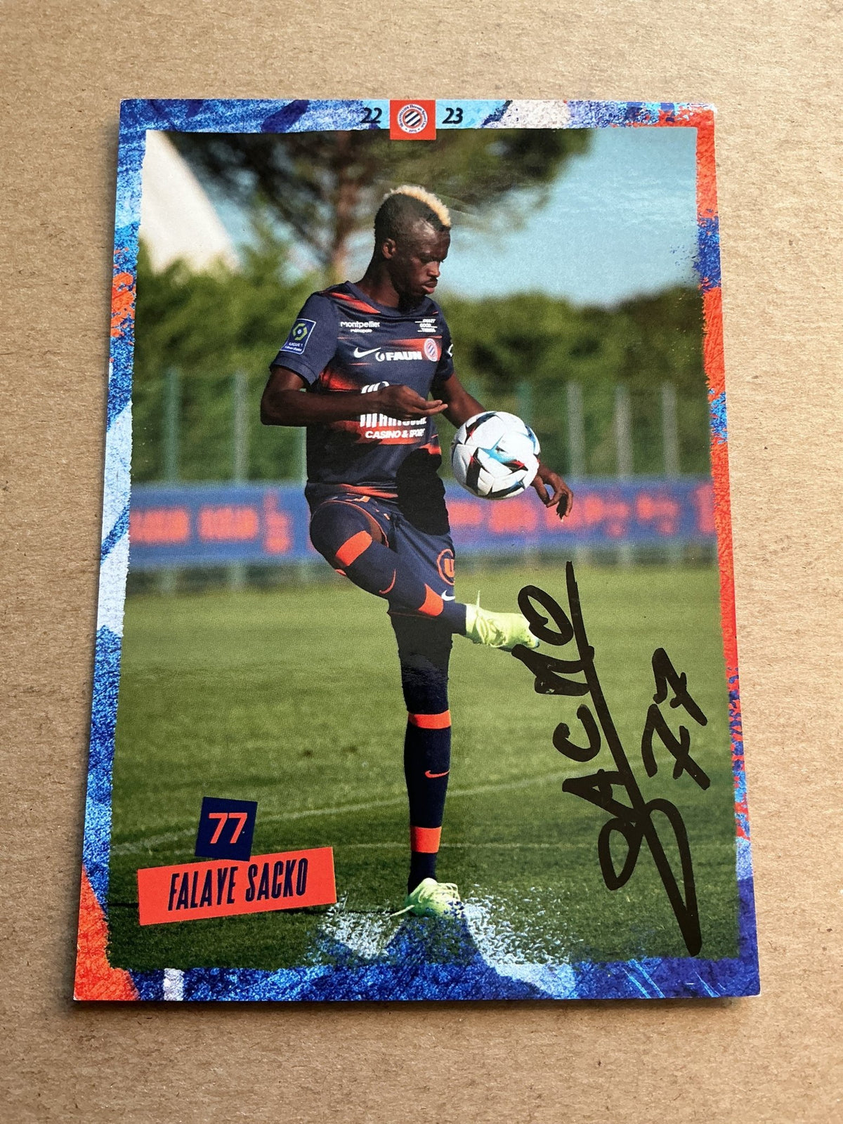 Falaye Sacko, Mali 🇲🇱 Montpellier HSC 2022/23 hand signed - Autographs-World