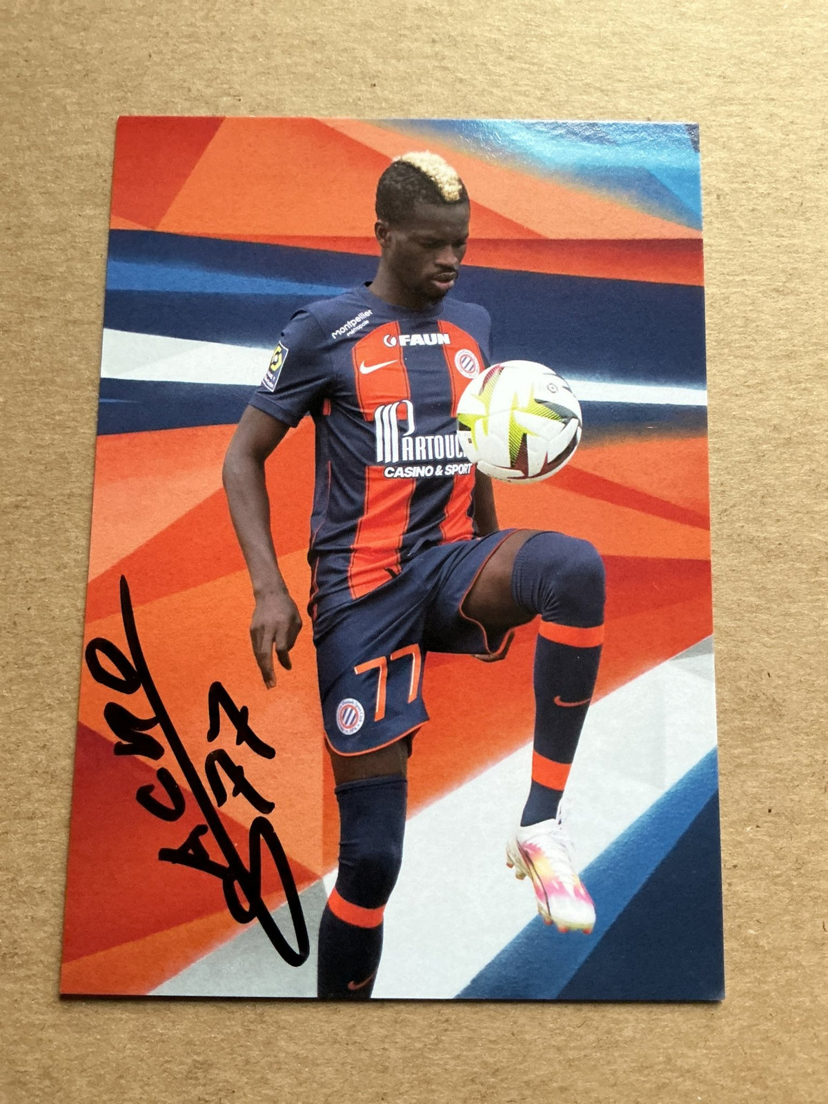 Falaye Sacko, Mali 🇲🇱 Montpellier HSC 2023/24 hand signed - Autographs-World