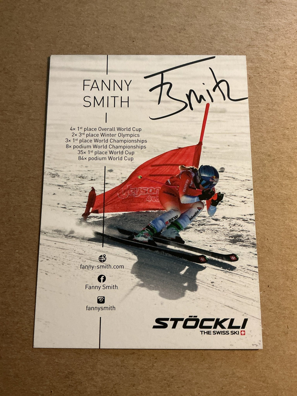 Fanny Smith, Switzerland 🇨🇭 Freestyle Winter Sports 2024/25 hand signed - Autographs-World