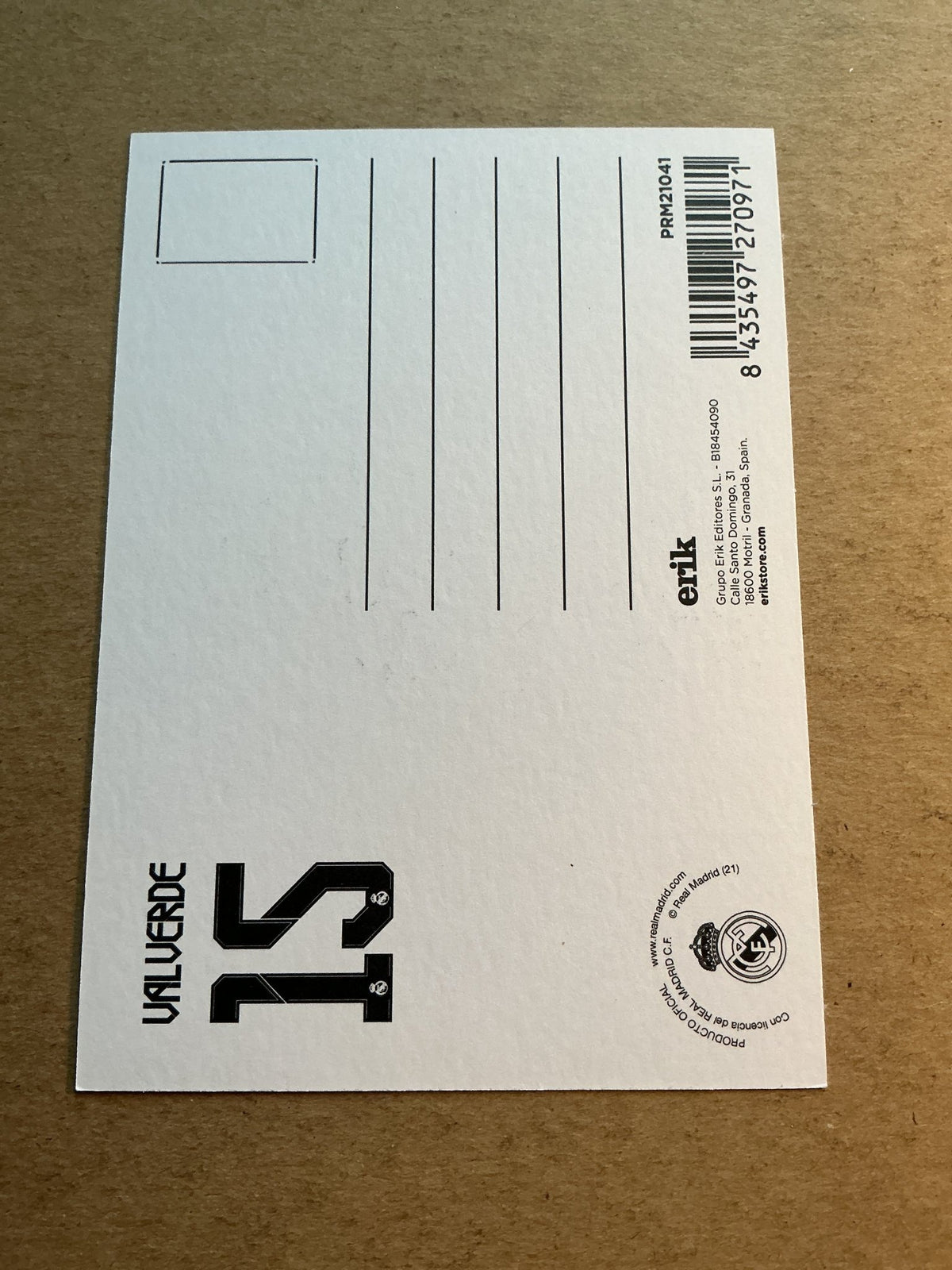 Federico Valverde, Uruguay 🇺🇾 Real Madrid 2021/22 hand signed - Autographs-World