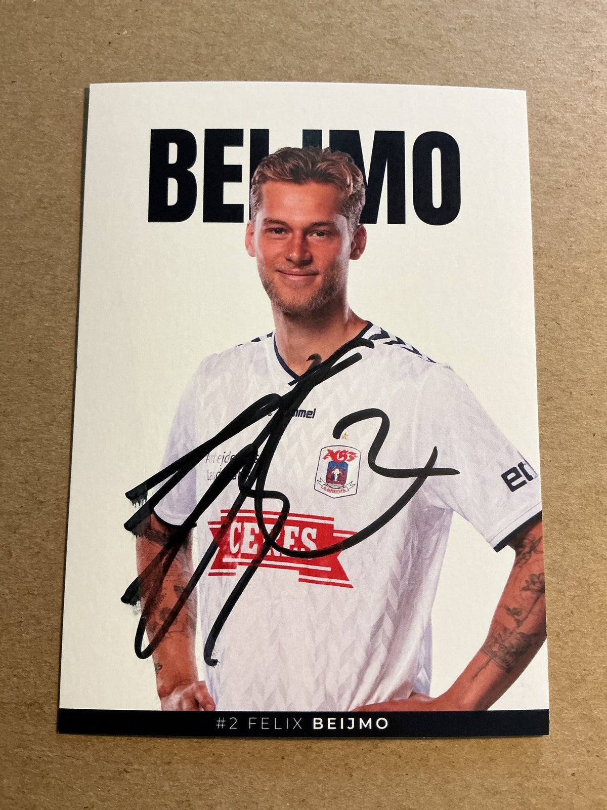 Felix Bejmo, Sweden 🇸🇪 Aarhus GF 2023/24 hand signed - Autographs-World