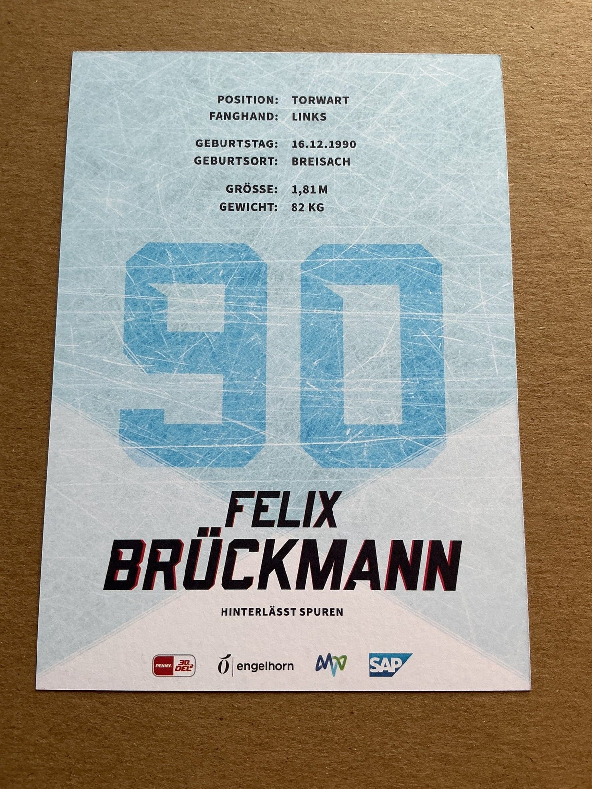 Felix Brückmann, Germany 🇩🇪 Adler Mannheim 2023/24 hand signed - Autographs-World