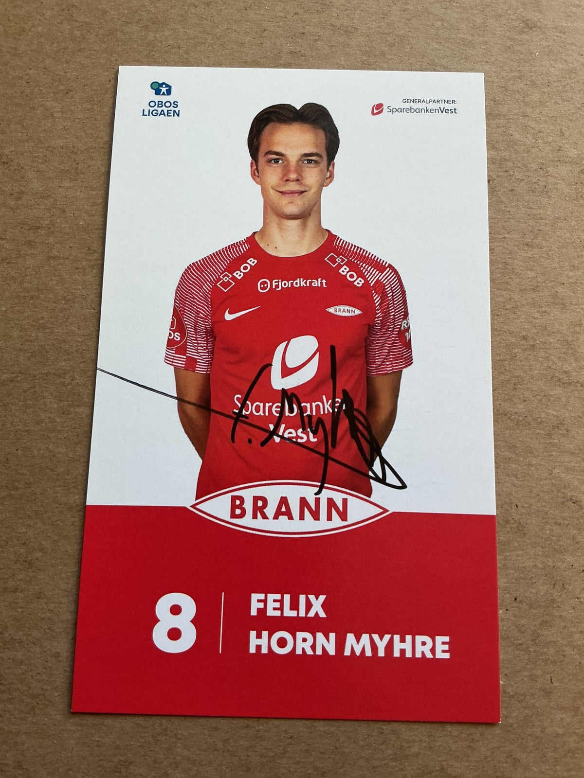 Felix Horn Myhre, Norway 🇳🇴 SK Brann Bergen 2022/23 hand signed - Autographs-World
