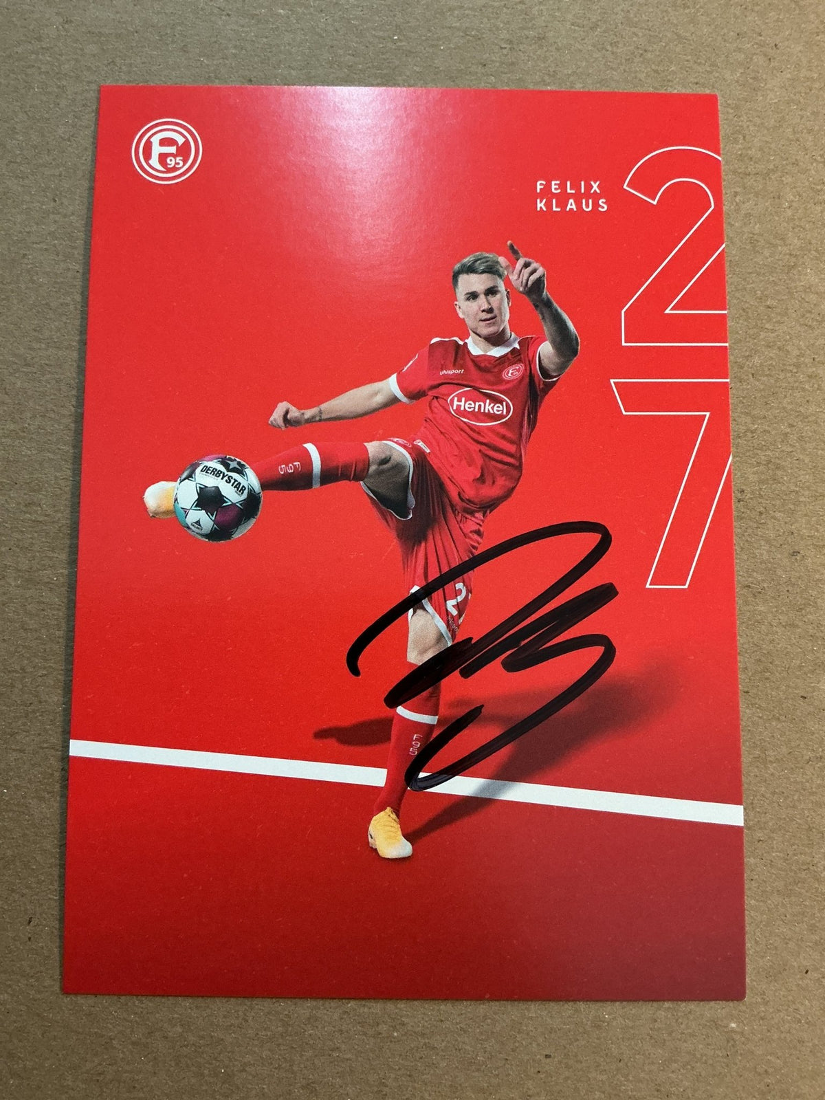 Felix Klaus, Germany 🇩🇪 Fortuna Düsseldorf 2020/21 hand signed - Autographs-World