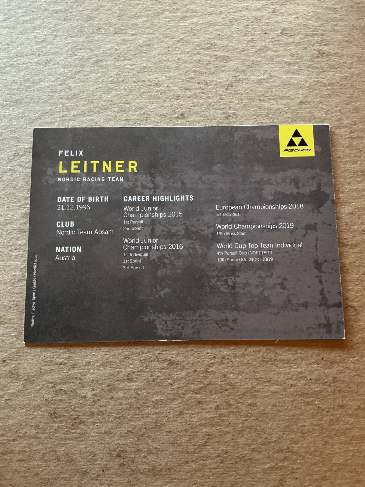 Felix Leitner, Austria 🇦🇹 Nordic Racing 2023/24 hand signed - Autographs-World