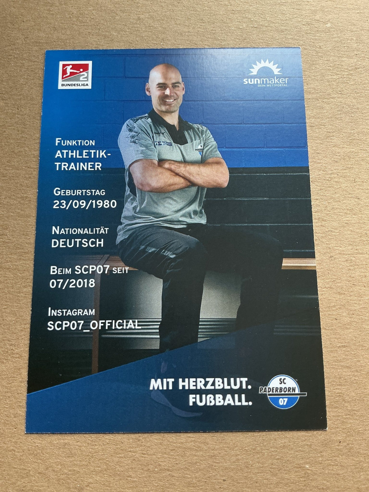 Felix Sunkel, Germany 🇩🇪 SC Paderborn 07 2020/21 hand signed - Autographs-World