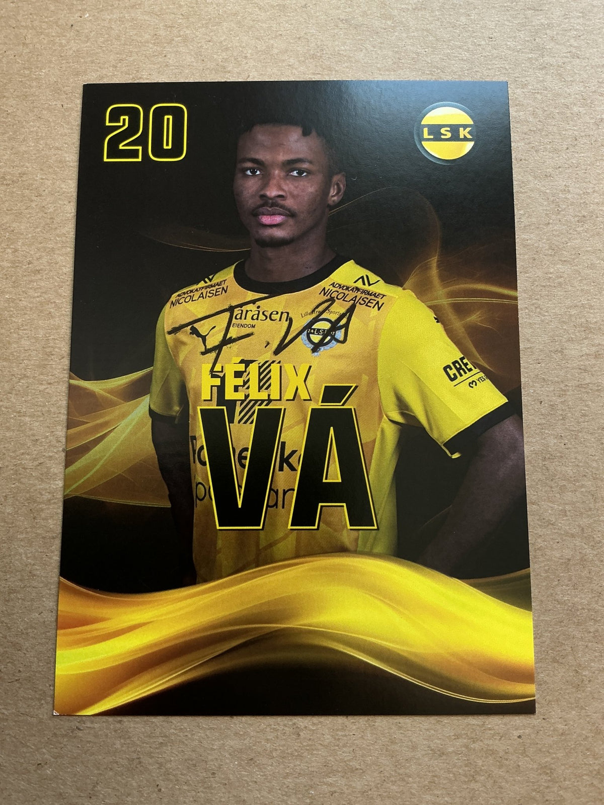 Felix Va, Angola 🇦🇴 Lillestrøm SK 2024/25 hand signed - Autographs-World