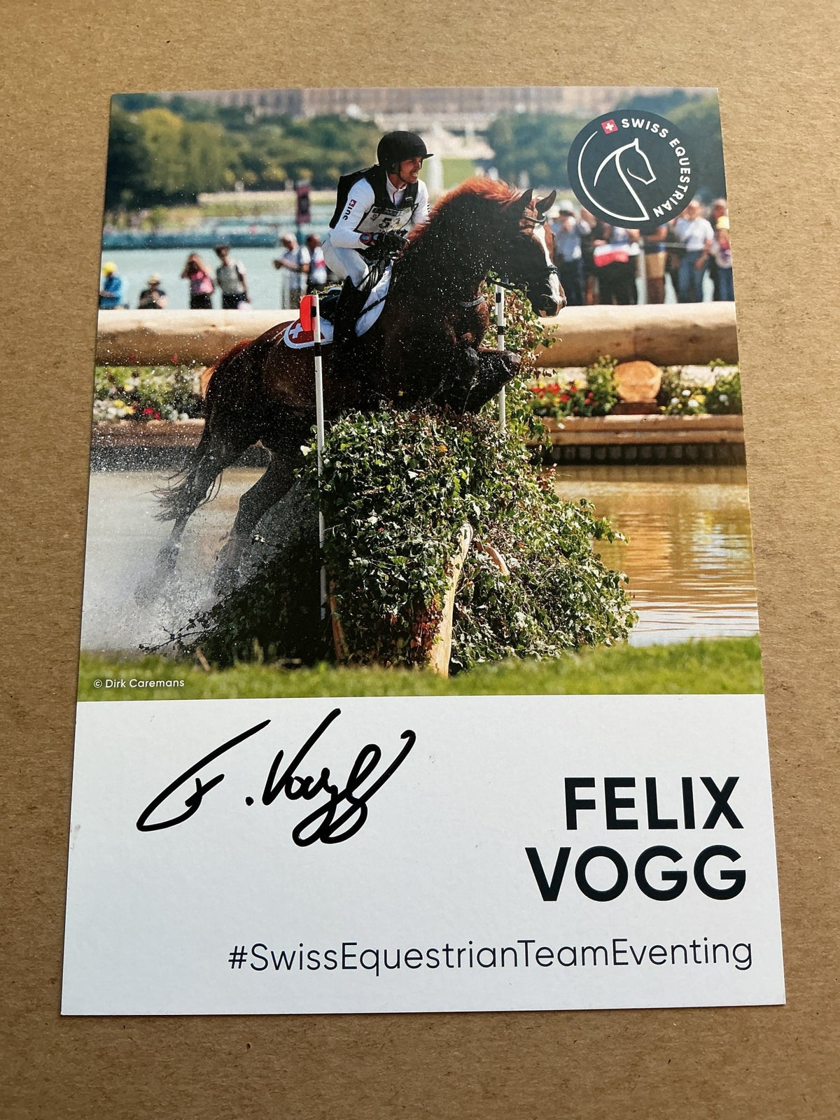 Felix Vogg, Switzerland 🇨🇭 Equestrian Summer Olympics 2024 hand signed - Autographs-World