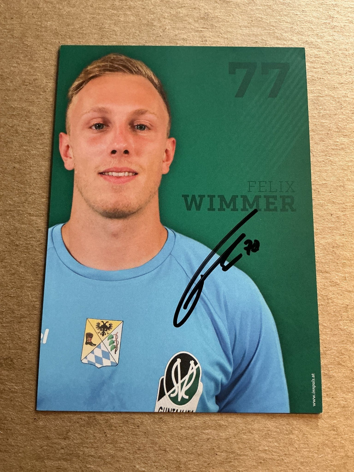 Felix Wimmer, Austria 🇦🇹 SV Ried 2024/25 hand signed - Autographs-World