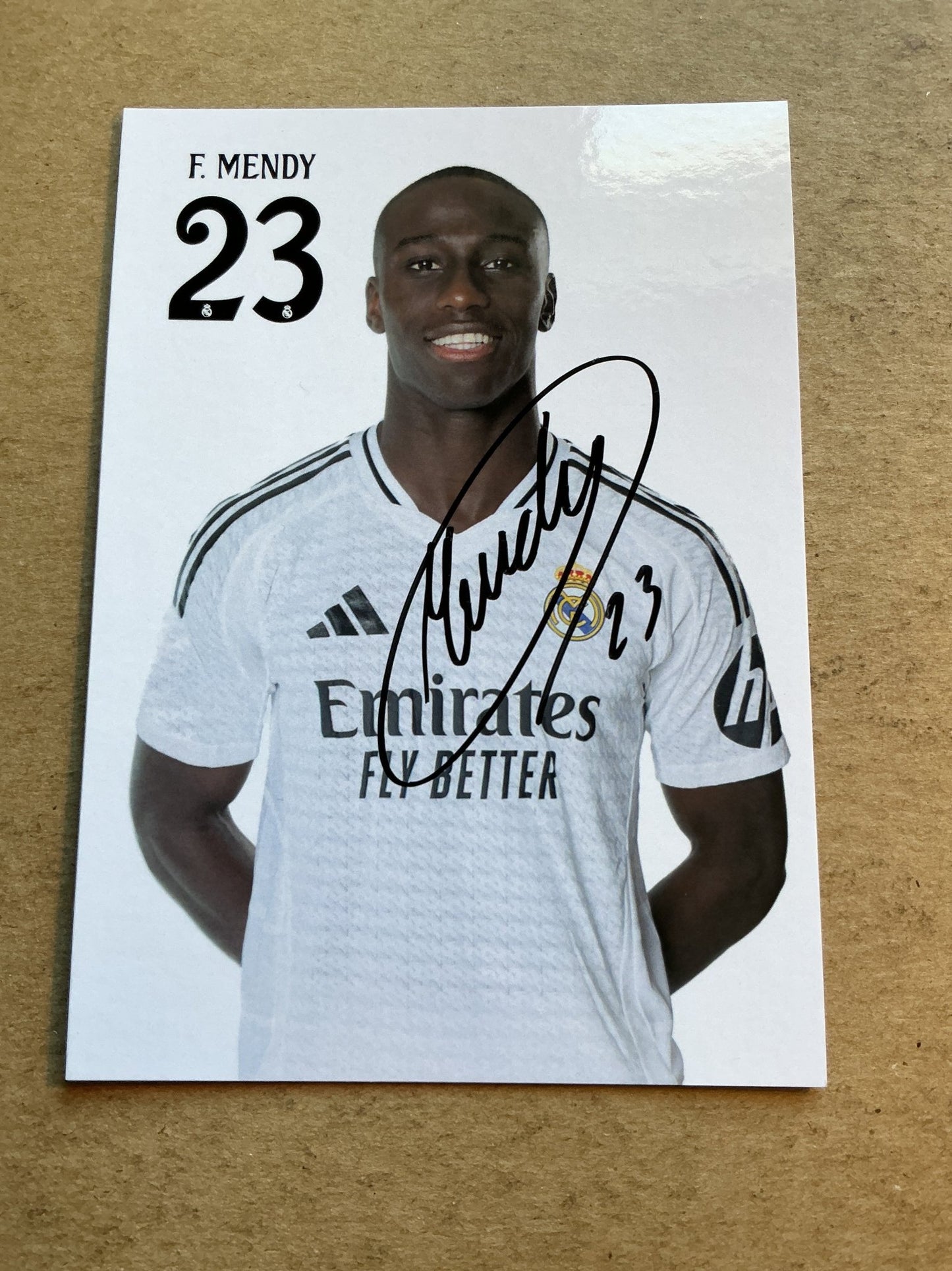 Ferland Mendy, France 🇫🇷 Real Madrid 2024/25 hand signed - Autographs-World