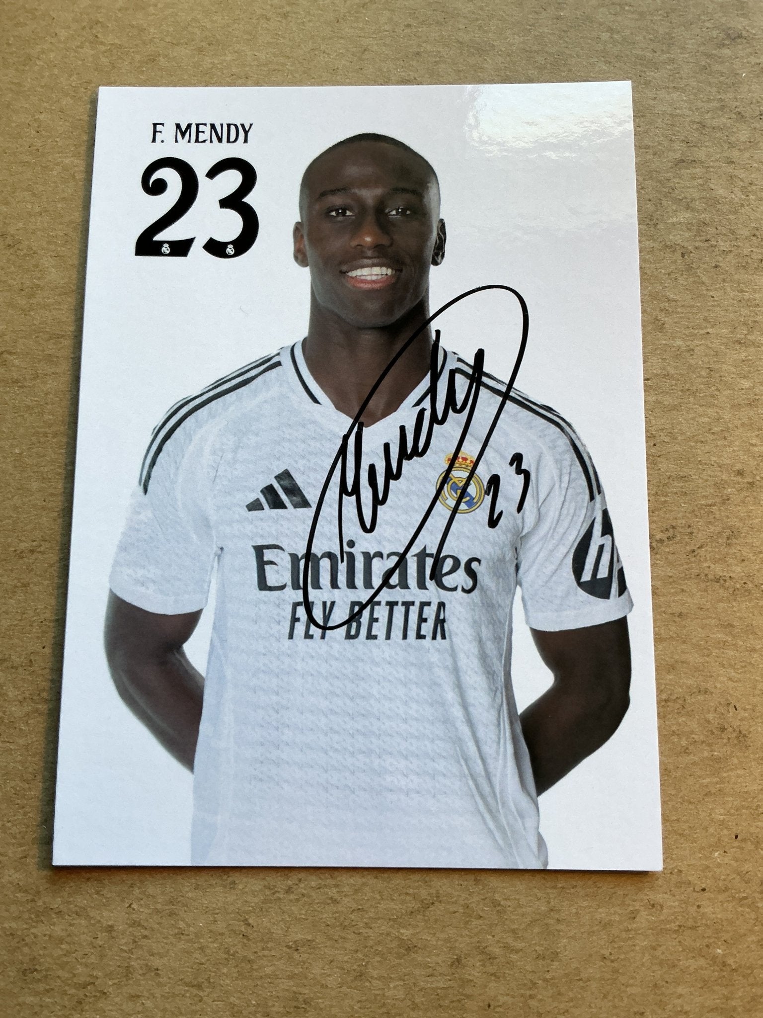 Ferland Mendy, France 🇫🇷 Real Madrid 2024/25 hand signed - Autographs-World