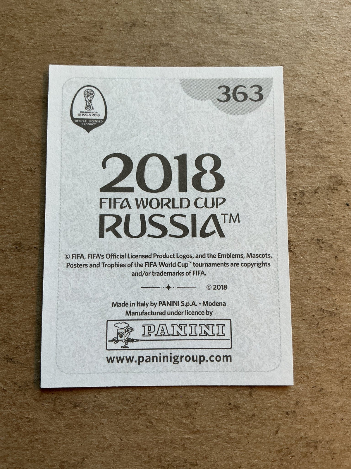 Fernandinho, Brazil 🇧🇷 FIFA World Cup 2018 Panini hand signed - Autographs-World