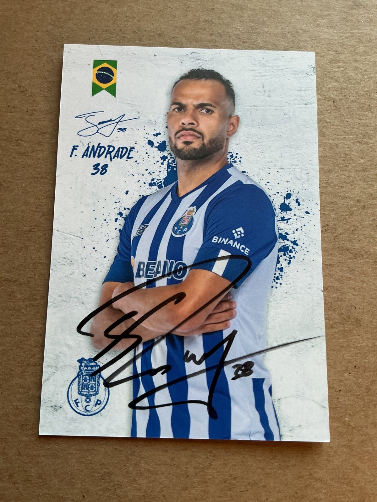 Fernando Andrade, Brazil 🇧🇷 FC Porto 2022/23 hand signed - Autographs-World